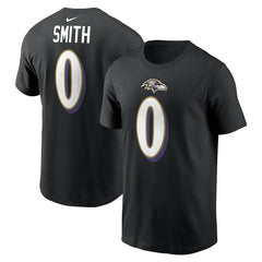 Roquan Smith Baltimore Ravens Player Name & Number T-Shirt Black