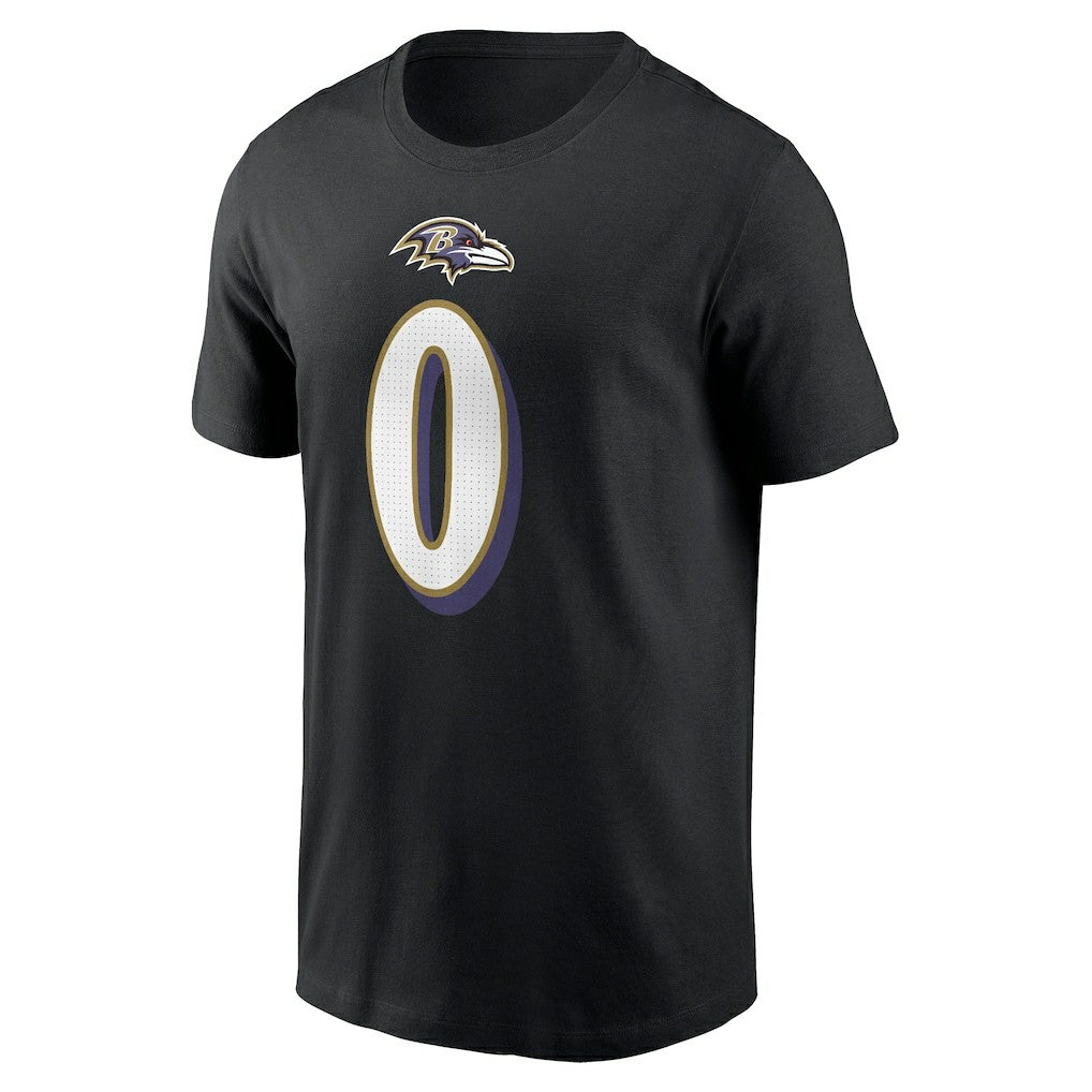 Roquan Smith Baltimore Ravens Player Name & Number T-Shirt Black