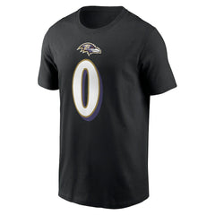 Roquan Smith Baltimore Ravens Player Name & Number T-Shirt Black