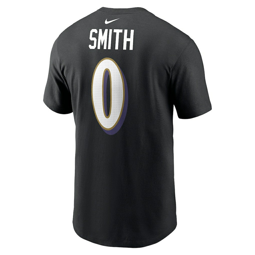 Roquan Smith Baltimore Ravens Player Name & Number T-Shirt Black