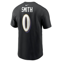 Roquan Smith Baltimore Ravens Player Name & Number T-Shirt Black