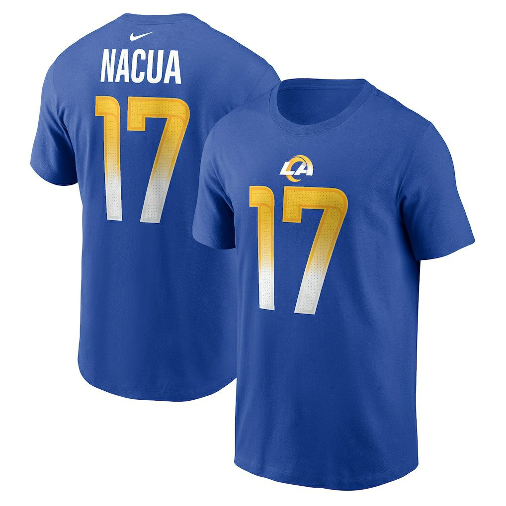 Puka Nacua Los Angeles Rams Player Name & Number T-Shirt Royal