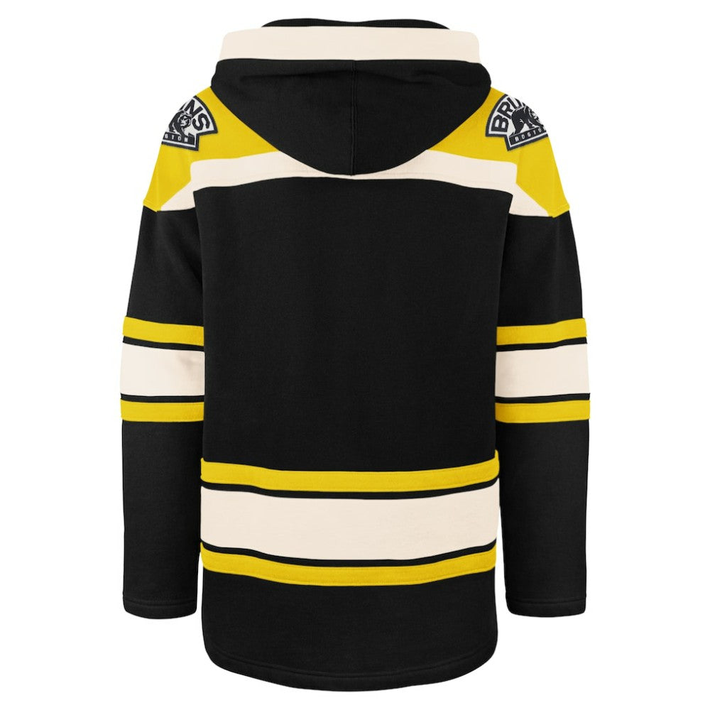 NHL Boston Bruins '47 Big & Tall Superior Lacer Pullover Hoodie - Black