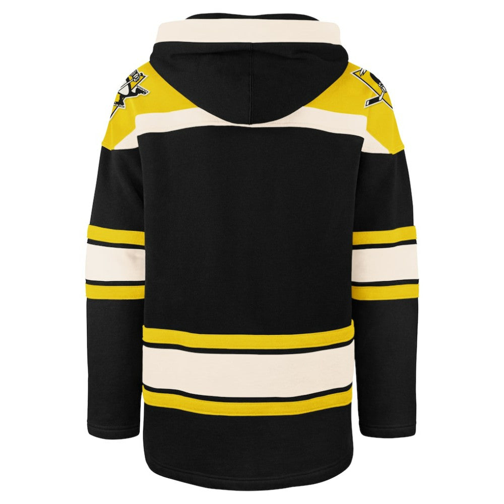 NHL Pittsburgh Penguins '47 Big & Tall Superior Lacer Pullover Hoodie - Black