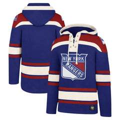 NHL New York Rangers '47 Big & Tall Superior Lacer Pullover Hoodie - Blue