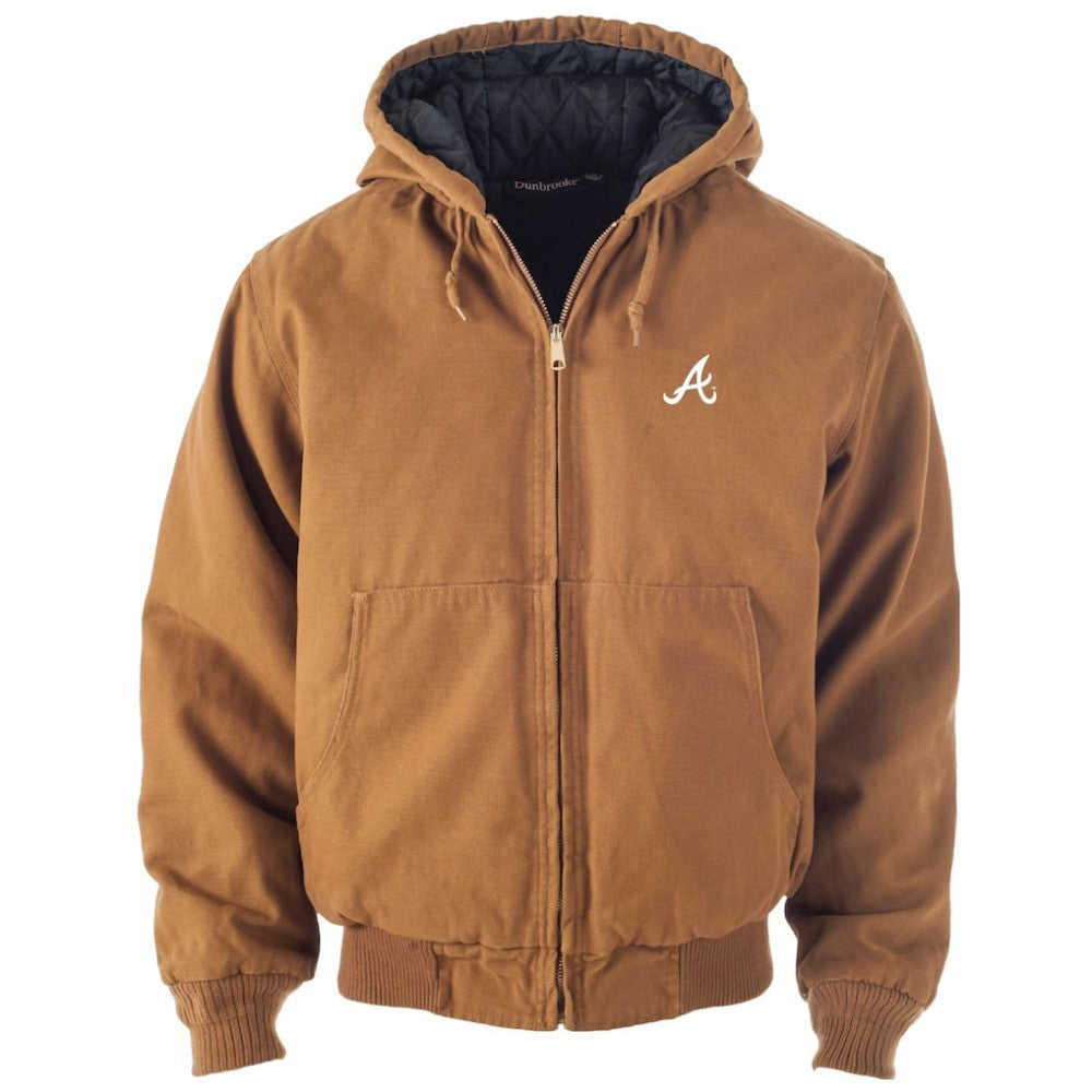 Atlanta Braves Dunbrooke Dakota Work Full-Zip Hoodie Jacket - Brown Jackets