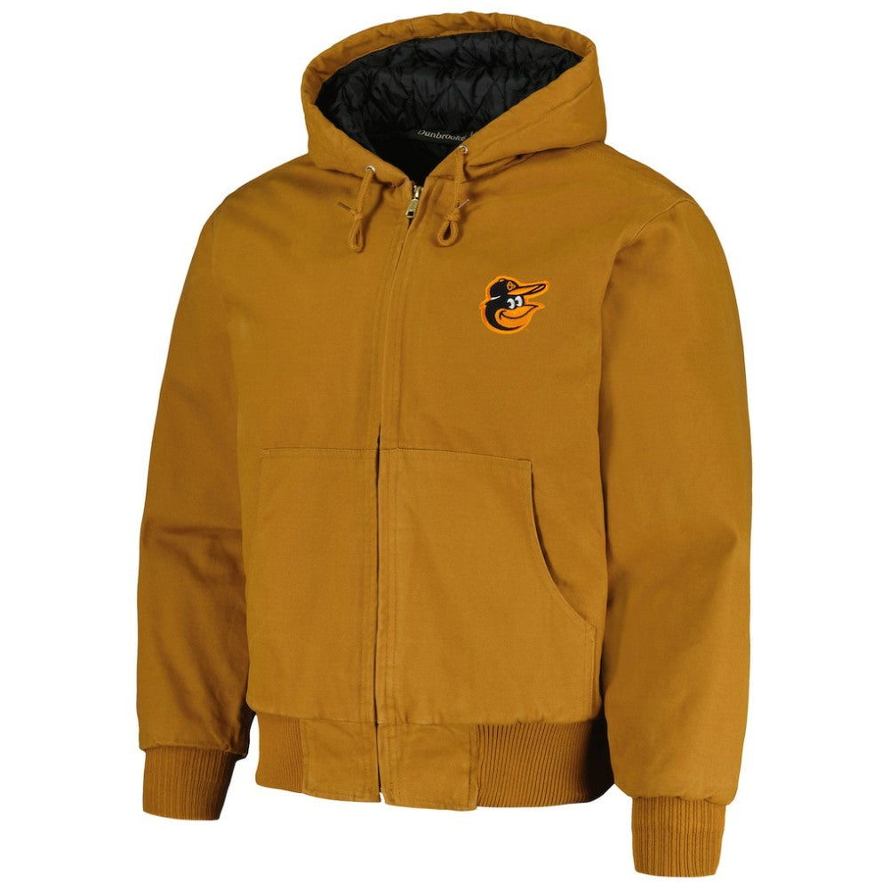 Baltimore Orioles Dunbrooke Dakota Work Full-Zip Hoodie Jacket - Brown Jackets