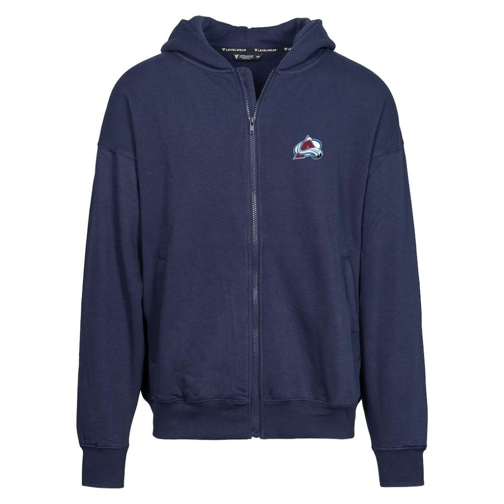 NHL Colorado Avalanche Levelwear Uphill Insignia Full-Zip Hoodie - Navy