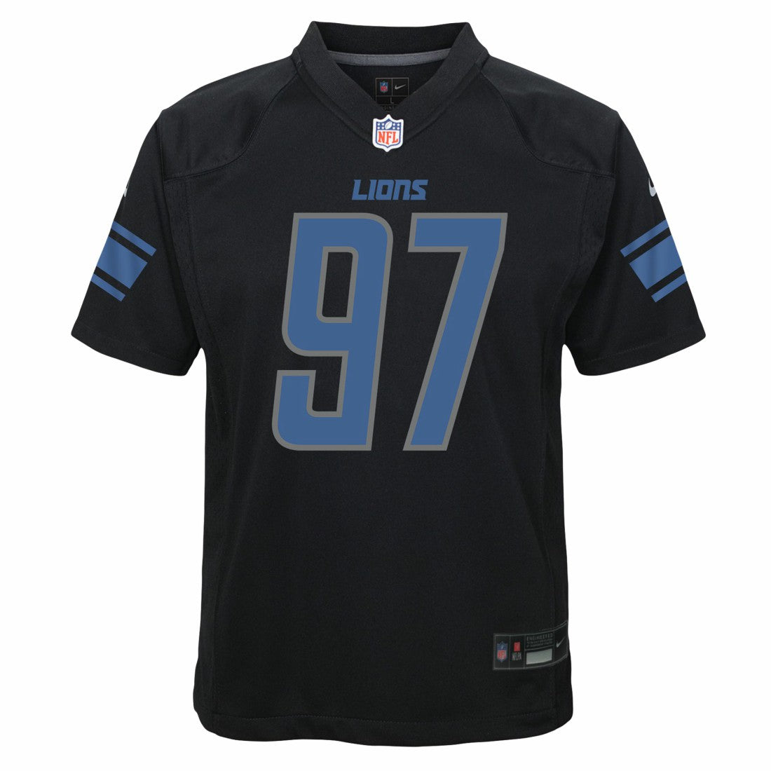 Aidan Hutchinson Detroit Lions Youth Game Jersey Black