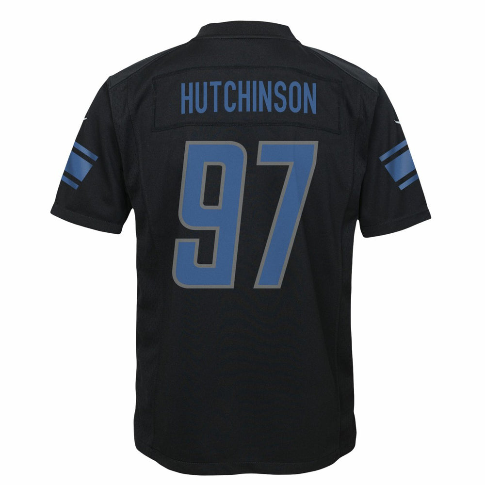 Aidan Hutchinson Detroit Lions Youth Game Jersey Black