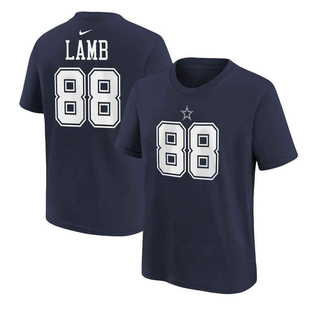 CeeDee Lamb Dallas Cowboys Preschool Player Name & Number T-Shirt Navy