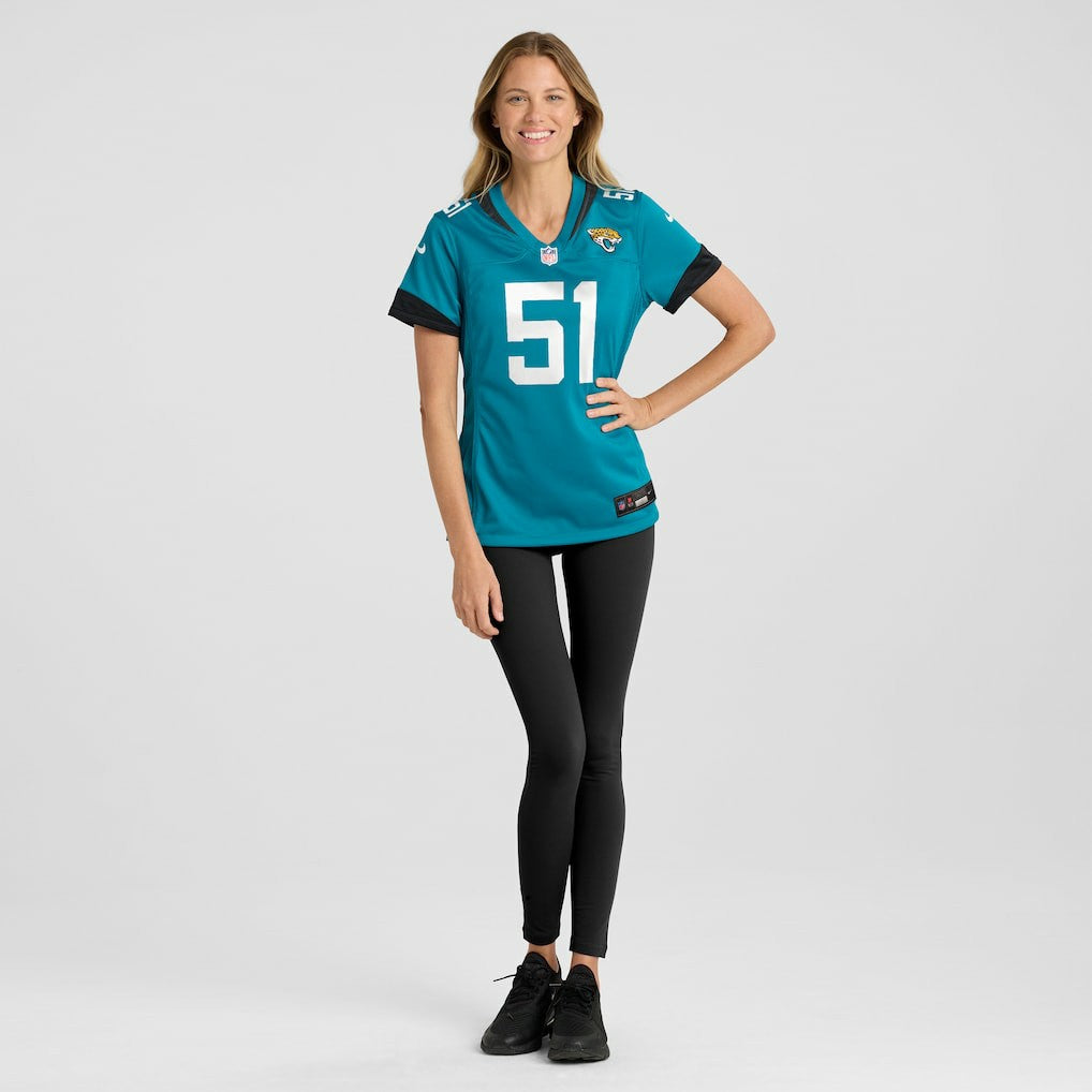 Ventrell Miller Jacksonville Jaguars Women's Game Jersey Teal