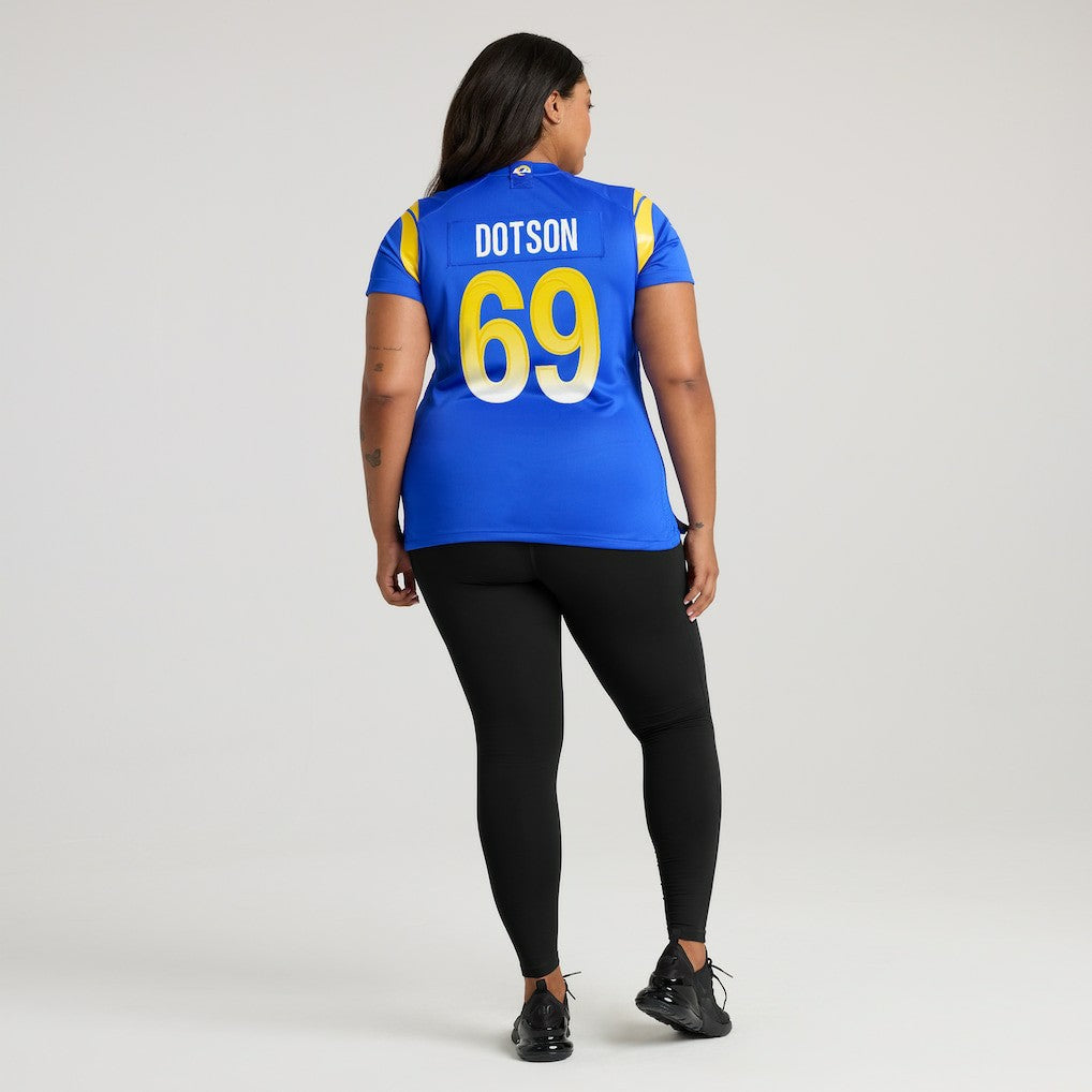 Kevin Dotson Los Angeles Rams Women's Game Jersey Royal