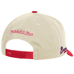 Atlanta Braves Mitchell & Ness Pro Crown Adjustable Hat - Cream Hats