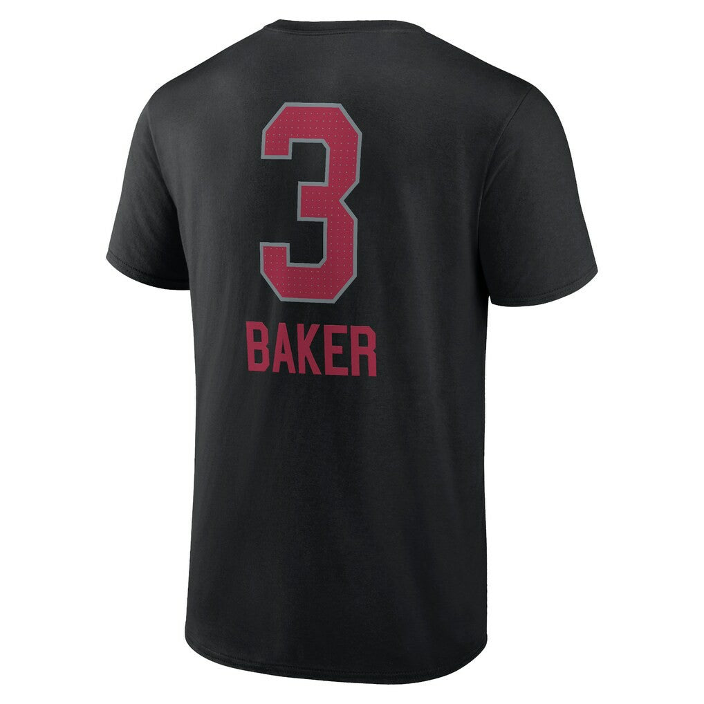 Budda Baker Arizona Cardinals Team Wordmark Player Name & Number T-Shirt Black