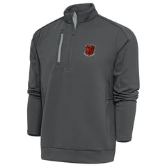 Cleveland Browns Antigua Generation Quarter-Zip Pullover Top Pewter