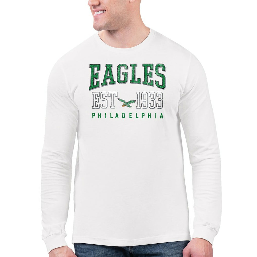 Philadelphia Eagles Starter Retro Long Sleeve T-Shirt White