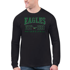 Philadelphia Eagles Starter Retro Long Sleeve T-Shirt Black