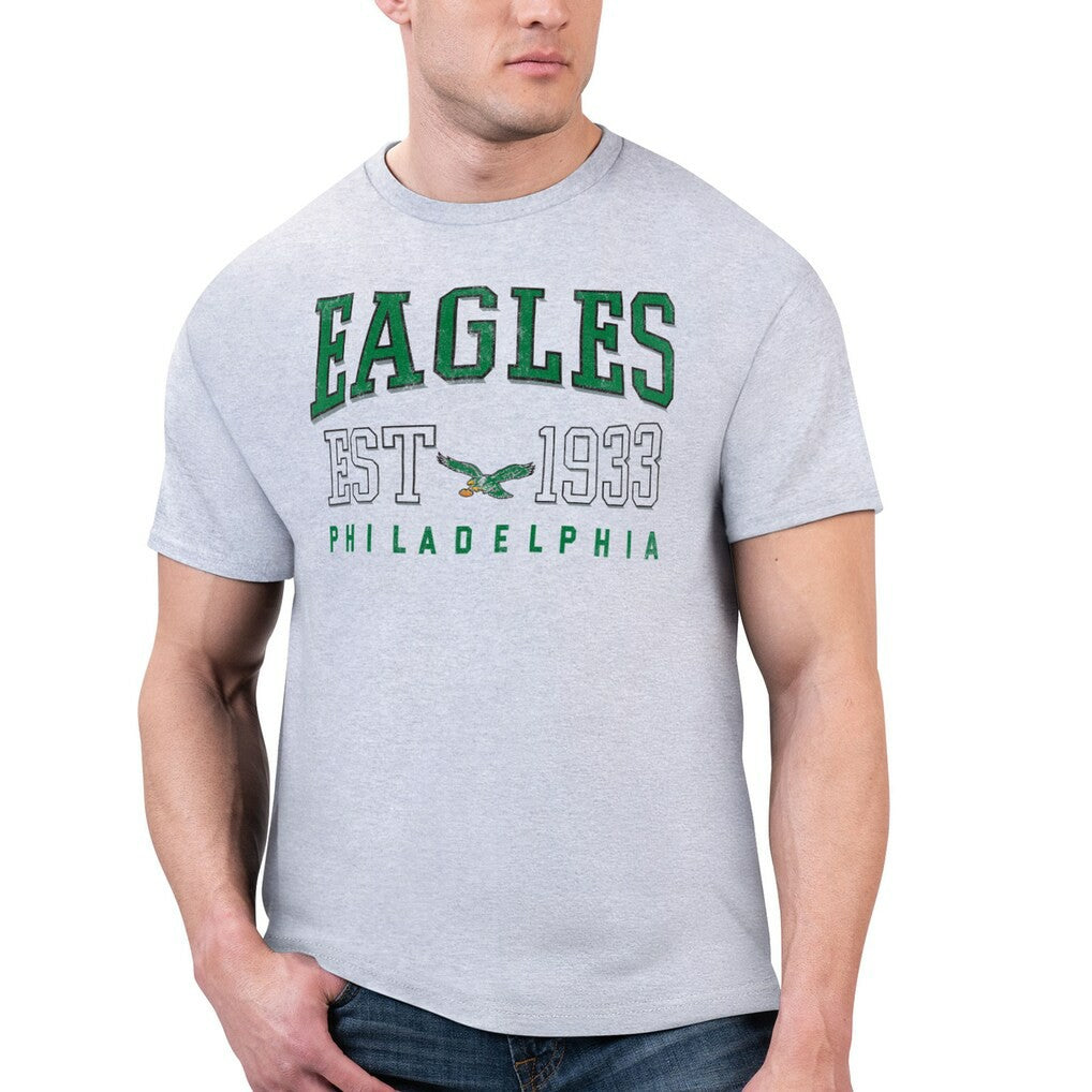 Philadelphia Eagles Starter Retro Team Graphic T-Shirt Gray
