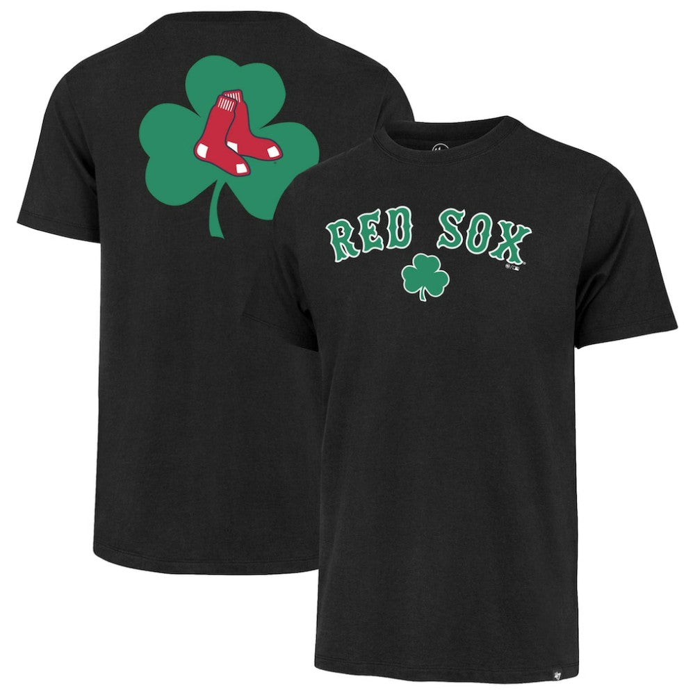 Boston Red Sox '47 Two-Sided Shamrock T-Shirt - Black T-shirts