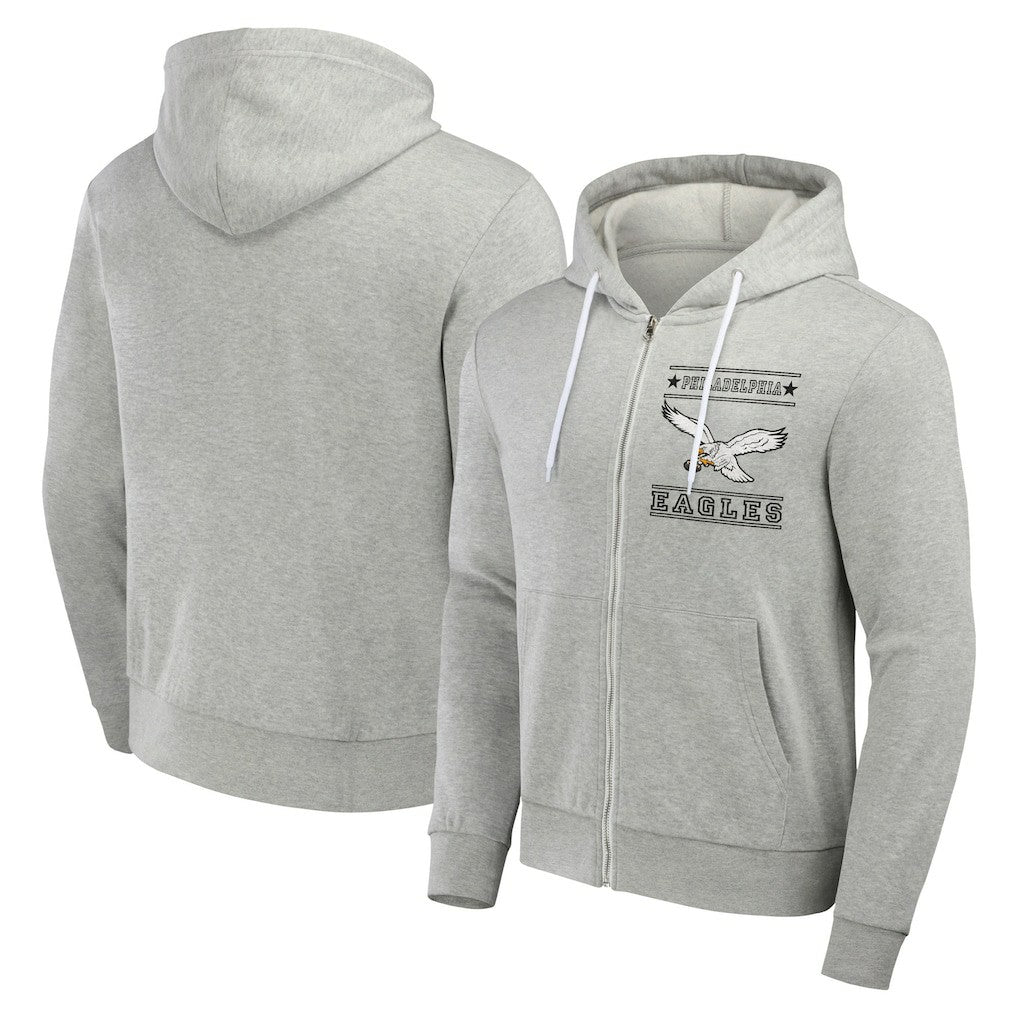 Philadelphia Eagles NFL x Darius Rucker Collection Full-Zip Hoodie Gray