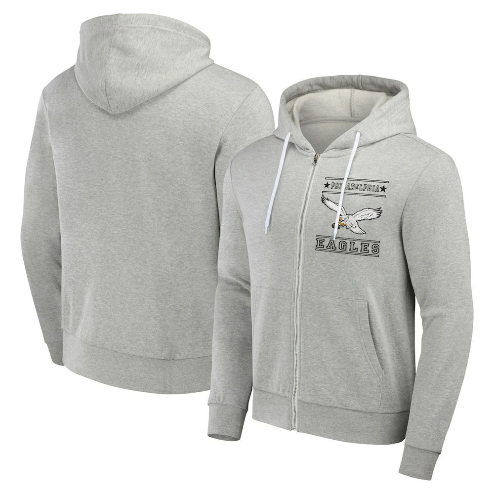 Philadelphia Eagles NFL x Darius Rucker Collection Full-Zip Hoodie Gray