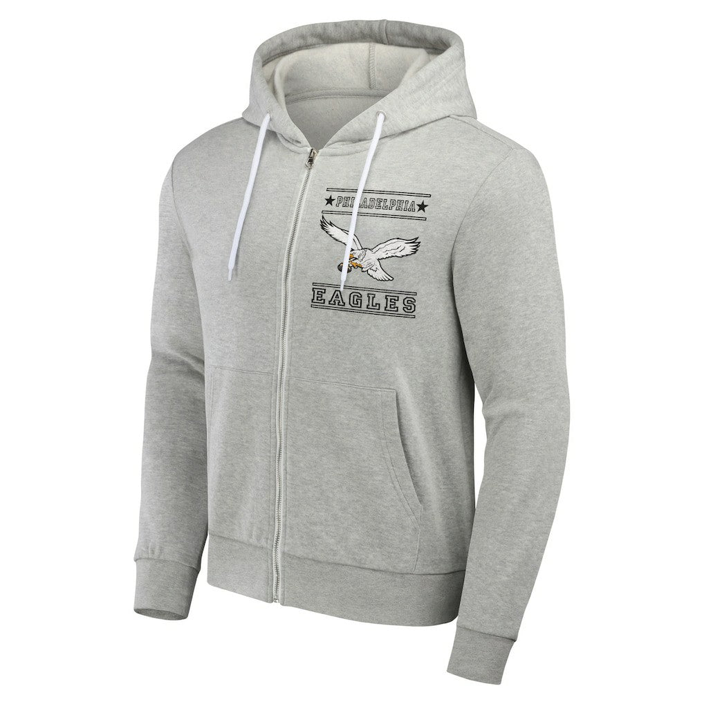 Philadelphia Eagles NFL x Darius Rucker Collection Full-Zip Hoodie Gray