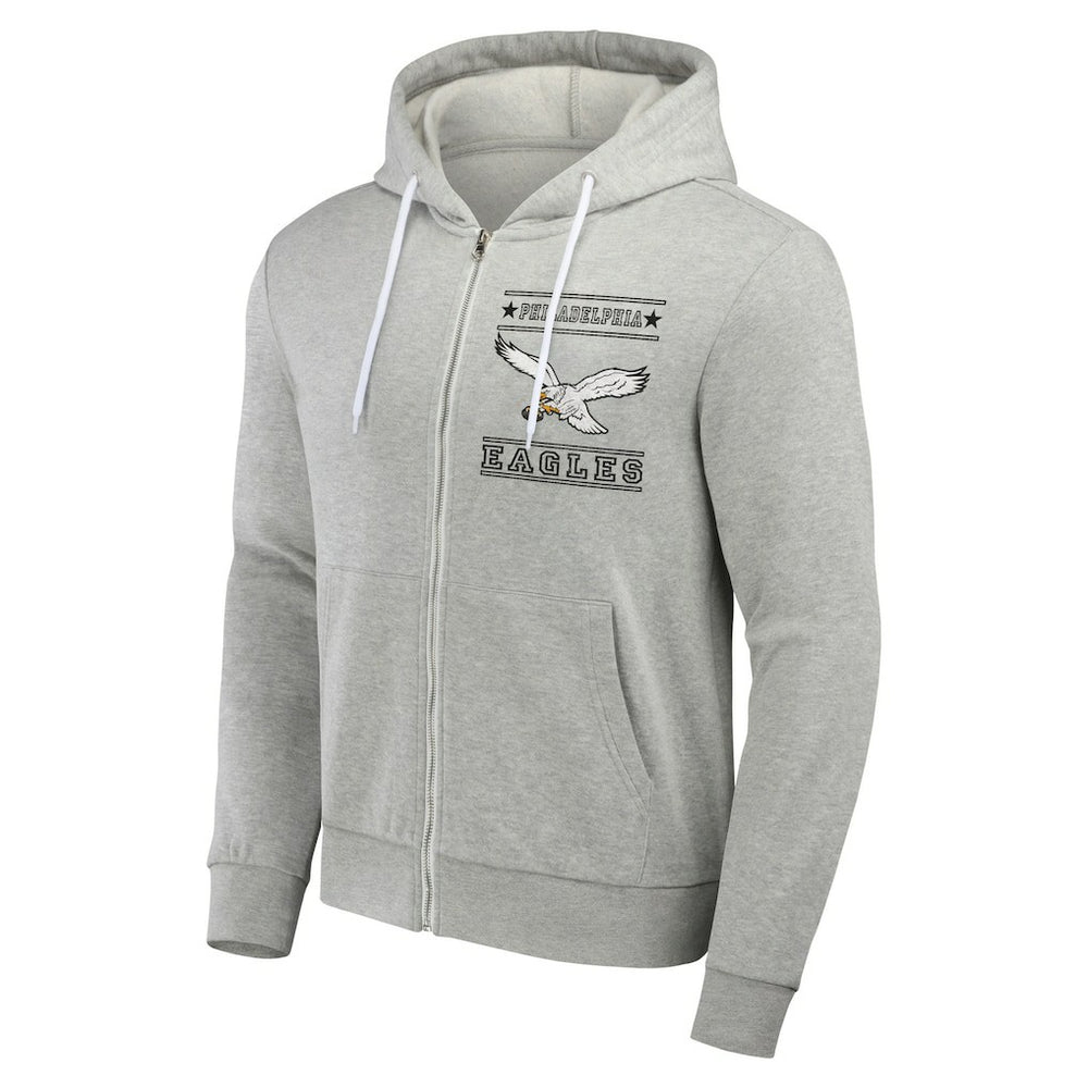 Philadelphia Eagles NFL x Darius Rucker Collection Full-Zip Hoodie Gray