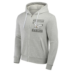 Philadelphia Eagles NFL x Darius Rucker Collection Full-Zip Hoodie Gray