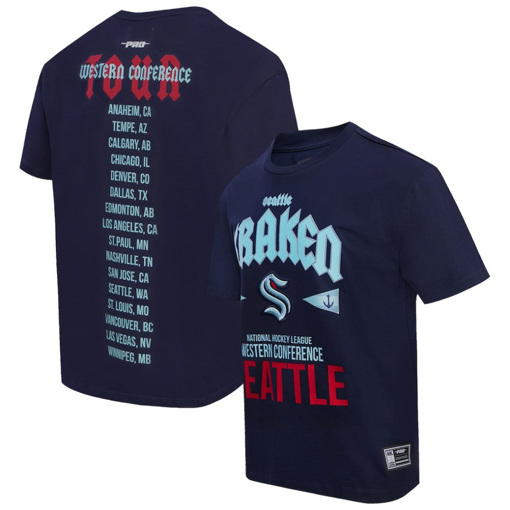 NHL Seattle Kraken Pro Standard City Tour T-Shirt - Deep Sea Blue