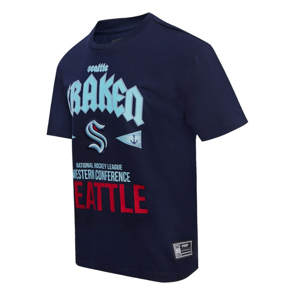 NHL Seattle Kraken Pro Standard City Tour T-Shirt - Deep Sea Blue
