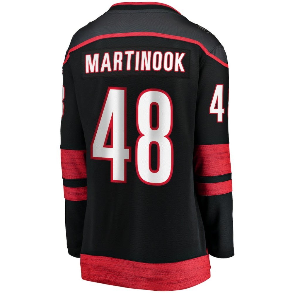 NHL Jordan Martinook Carolina Hurricanes Fanatics Women's Home Breakaway Player Jersey - Black