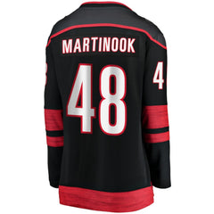 NHL Jordan Martinook Carolina Hurricanes Fanatics Women's Home Breakaway Player Jersey - Black