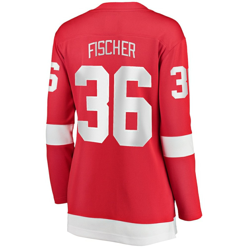 NHL Christian Fischer Detroit Red Wings Fanatics Women's Home Breakaway Player Jersey - Red