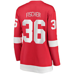NHL Christian Fischer Detroit Red Wings Fanatics Women's Home Breakaway Player Jersey - Red