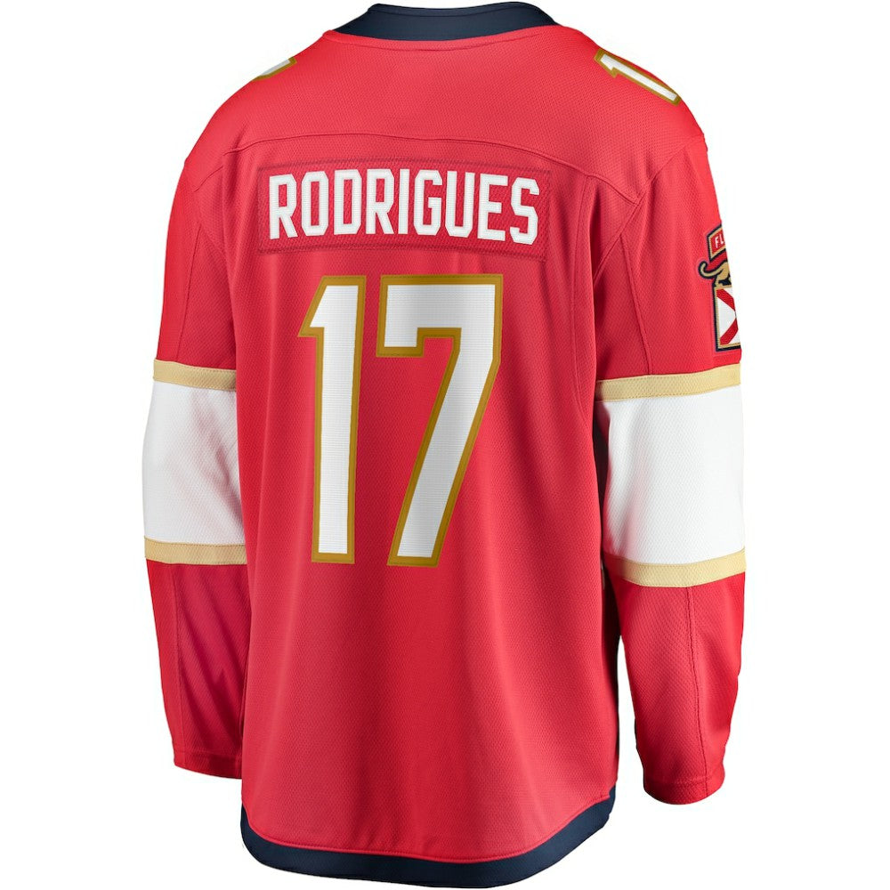 NHL Evan Rodrigues Florida Panthers Fanatics Home Breakaway Jersey - Red