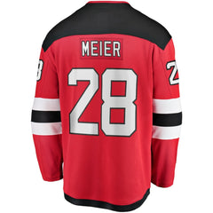 NHL Timo Meier New Jersey Devils Fanatics Home Breakaway Jersey - Red