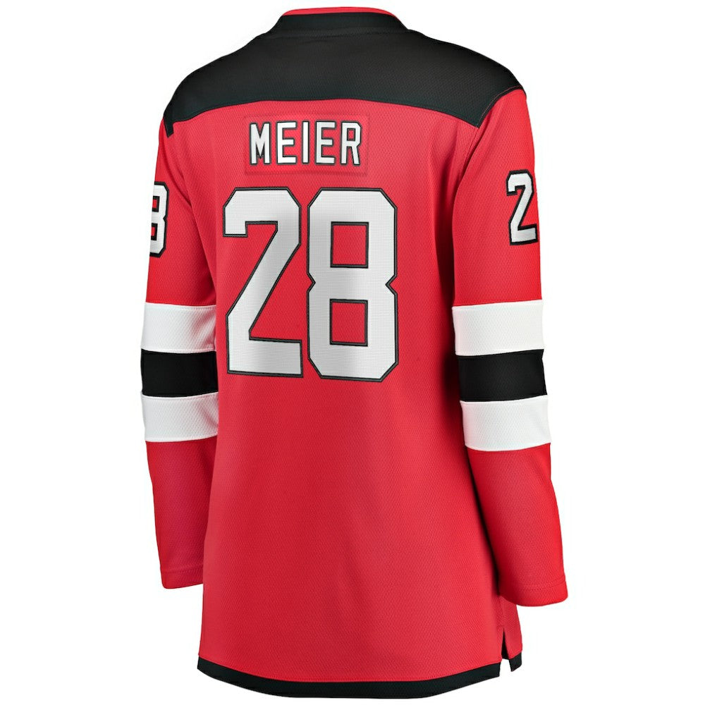 NHL Timo Meier New Jersey Devils Fanatics Women's Home Breakaway Player Jersey - Red