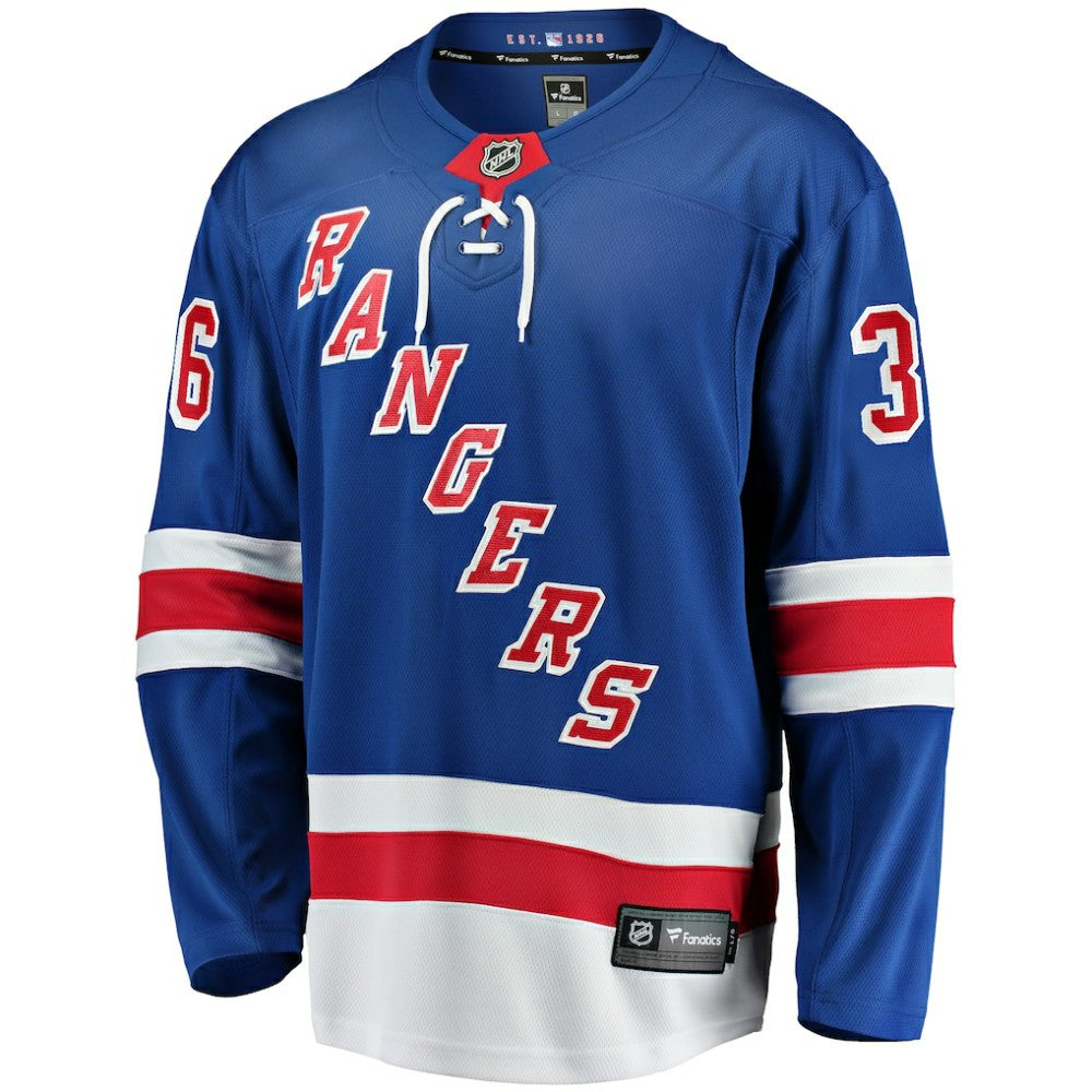 NHL Anton Blidh New York Rangers Fanatics Home Breakaway Jersey - Blue