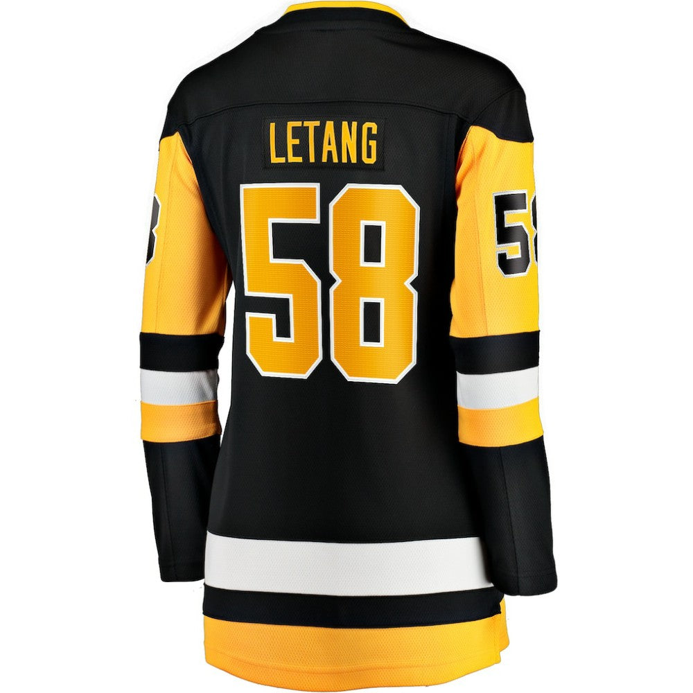 NHL Kris Letang Pittsburgh Penguins Fanatics Women's Home Breakaway Player Jersey - Black
