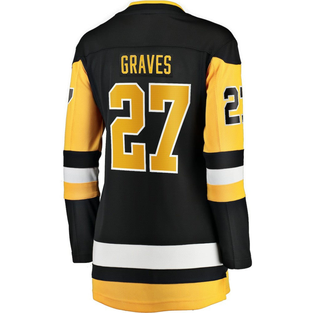 NHL Ryan Graves Pittsburgh Penguins Fanatics Women's Home Breakaway Player Jersey - Black
