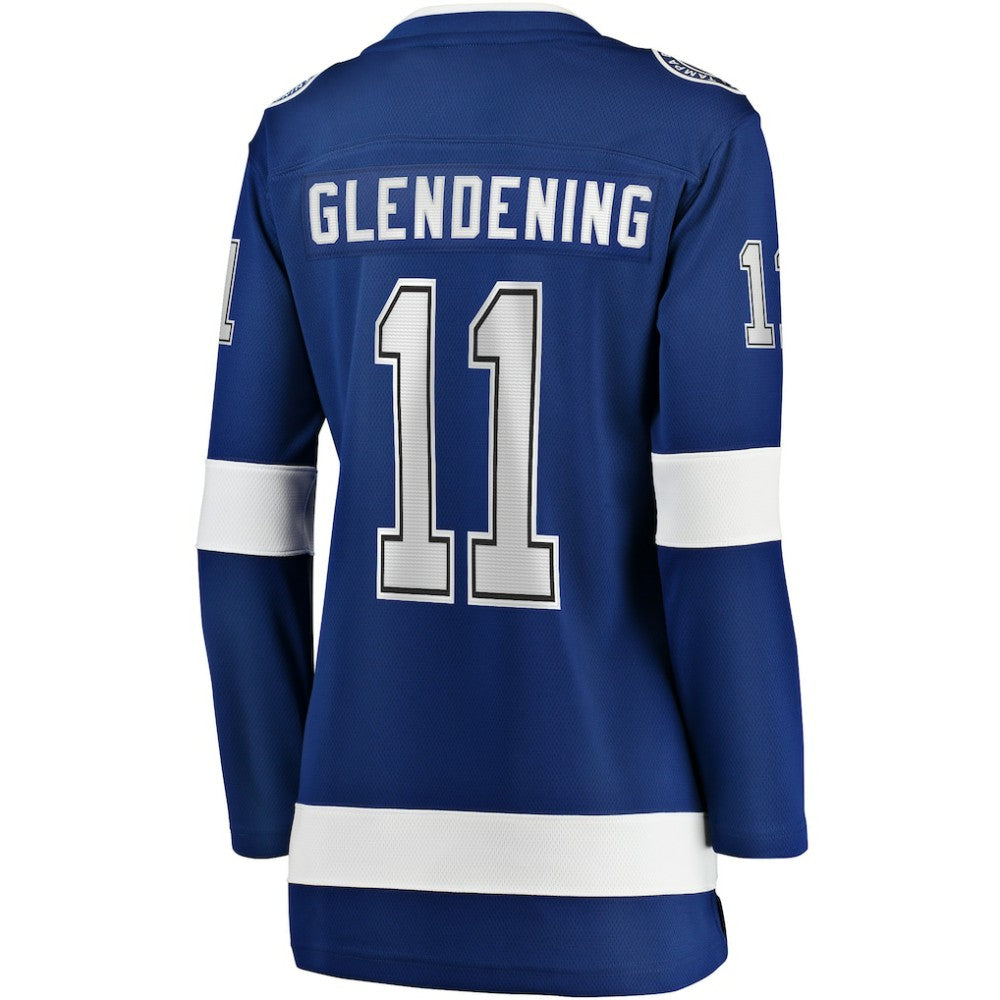 NHL Luke Glendening Tampa Bay Lightning Fanatics Women's Home Breakaway Player Jersey - Blue
