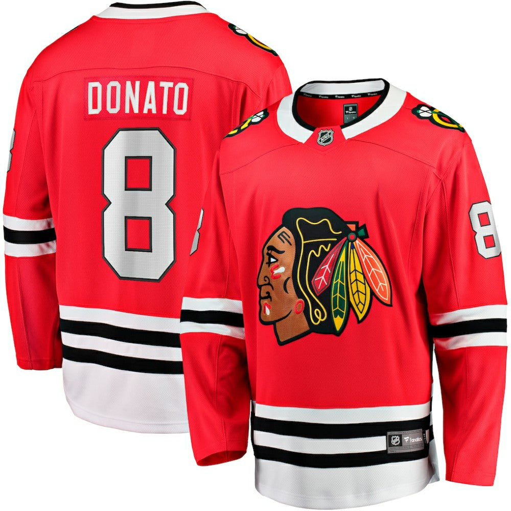 NHL Ryan Donato Chicago Blackhawks Fanatics Home Breakaway Jersey - Red