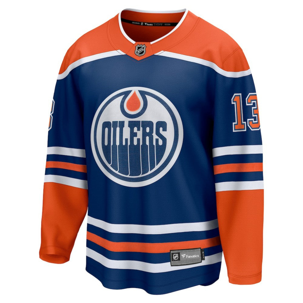 NHL Mattias Janmark Edmonton Oilers Fanatics Home Breakaway Jersey - Royal