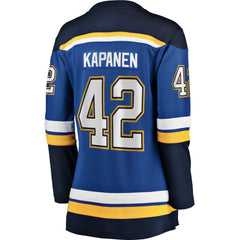 NHL Kasperi Kapanen St. Louis Blues Fanatics Women's Home Breakaway Player Jersey - Blue