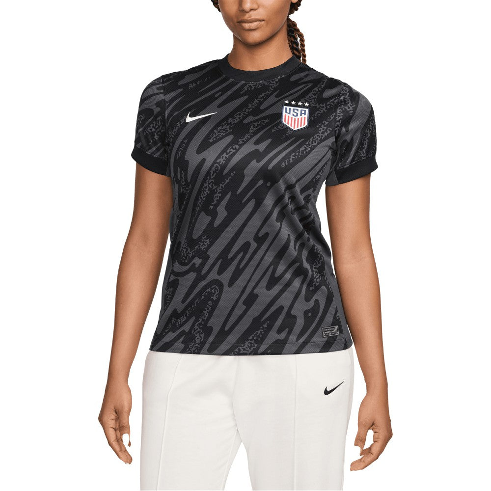 USWNT Women's 2024 Goalkeeper Replica Stadium Jersey Black sale