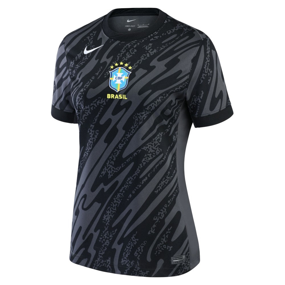 Brazil National Team Women's 2024 Goalkeeper Replica Stadium Jersey Anthracite