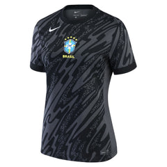 Brazil National Team Women's 2024 Goalkeeper Replica Stadium Jersey Anthracite