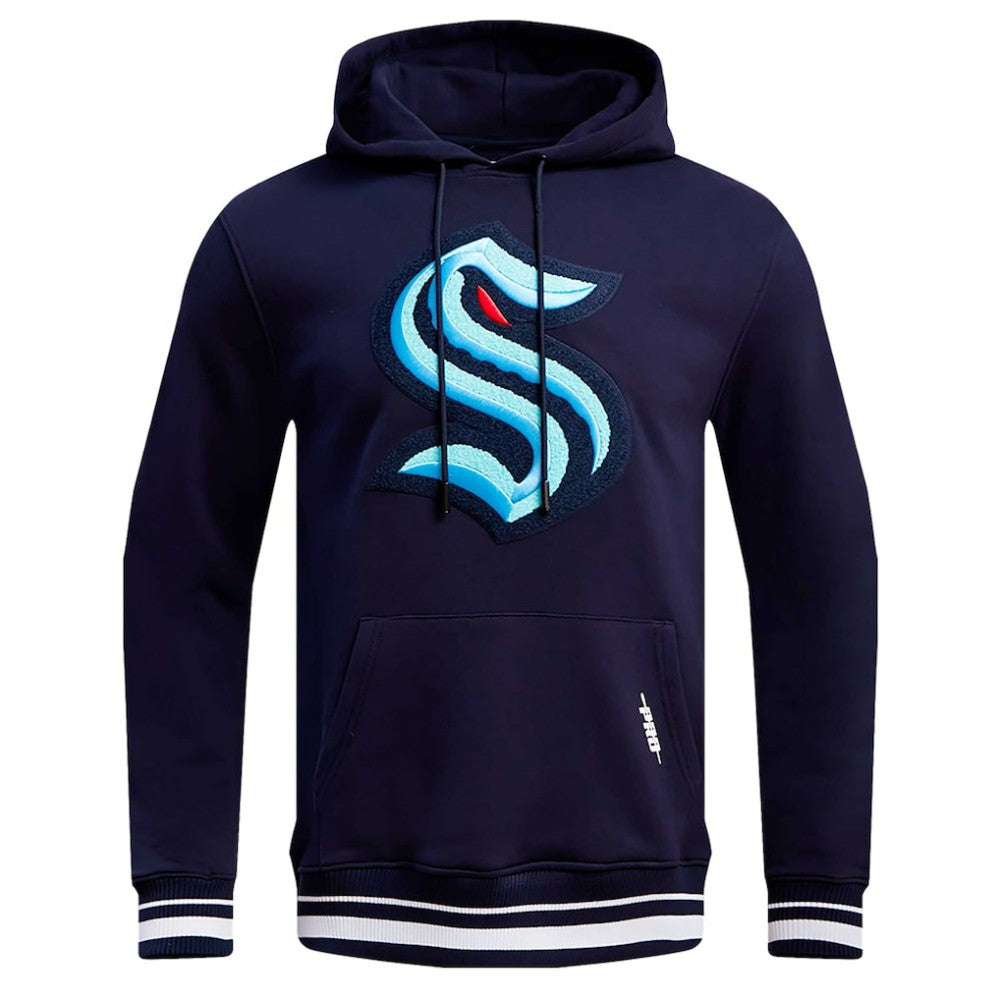 NHL Seattle Kraken Pro Standard Retro Classic Fleece Pullover Hoodie - Deep Sea Blue