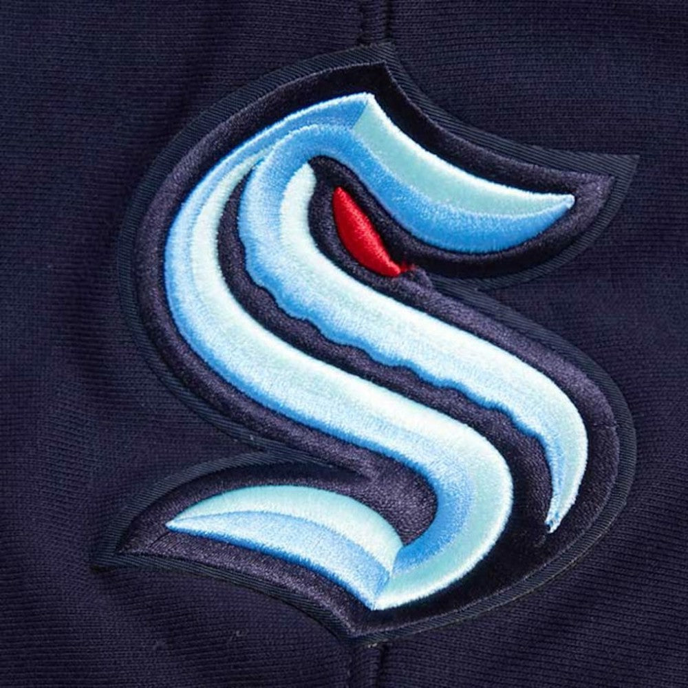 NHL Seattle Kraken Pro Standard Retro Classic Fleece Pullover Hoodie - Deep Sea Blue